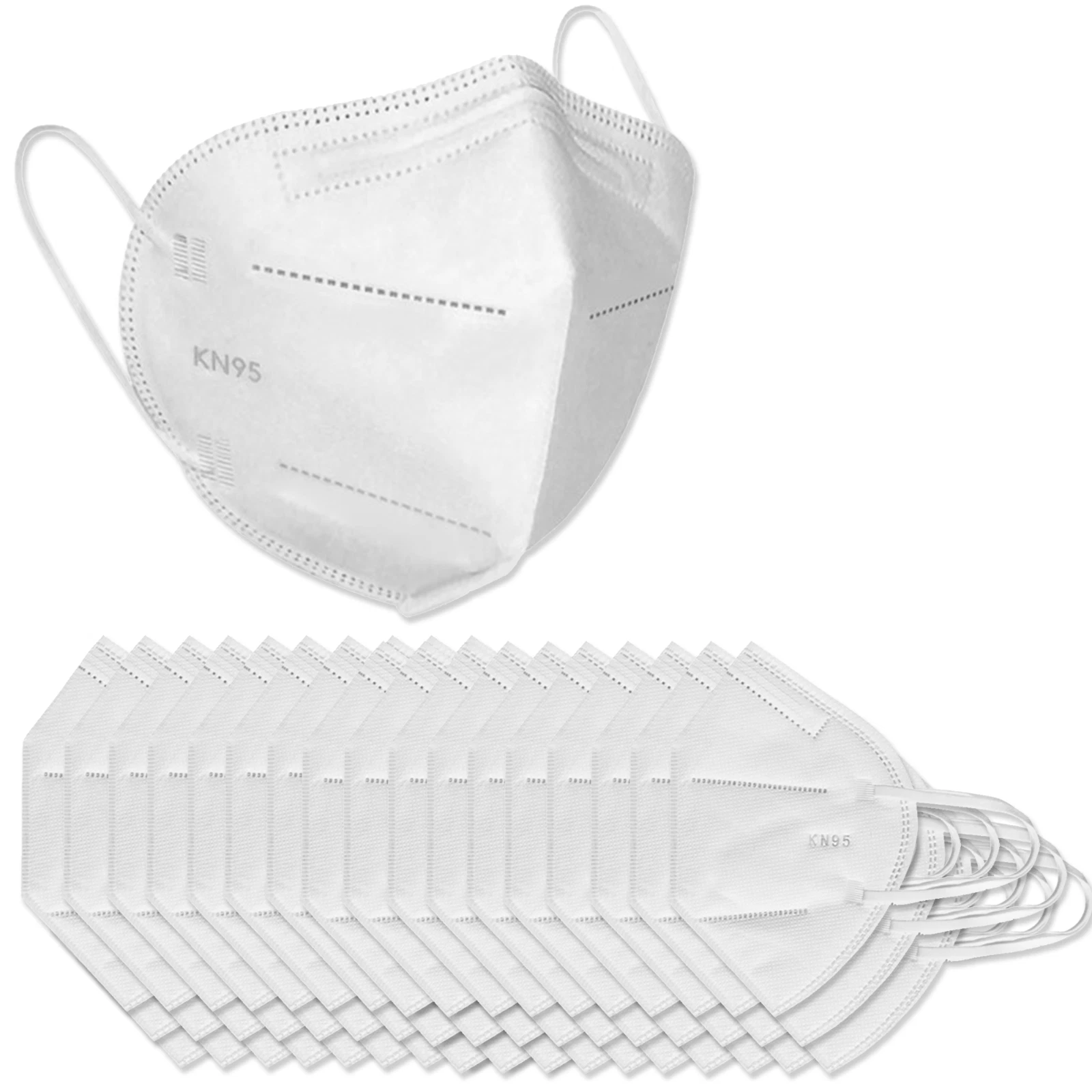 KN95 Face Mask - Quality Material, Disposable, Breathable, Non-Medical (100 PCS)