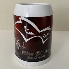 Bier Stube Bar & Grill Ceramic Beer Mug 14 Ounces Toledo Ohio