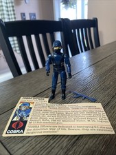 1983 Vintage GI Joe Cobra Officer 100  Complete With File Card New O-RING