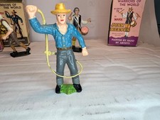 1960s MARX MIKE NICHOLS WARRIORS OF THE WORLD W/ ORIG BOX COWBOY