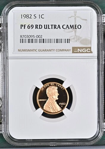 PR 69 Graded 1982 Lincoln Memorial Small Cents (1959-2008) for