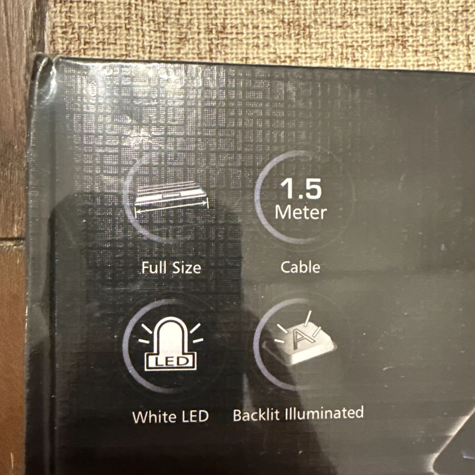 Perixx PERIBOARD317 Wired Backlit USB Keyboard Big Print Letter with White LED - Image 2 of 4