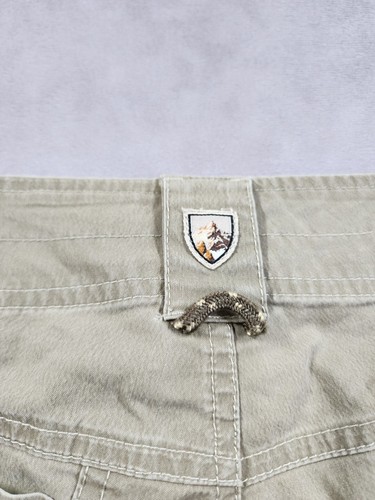 Kuhl Shorts Men's 36 Beige Patina Dyed Cargo Pockets Outdoor Hiking Climbing - Picture 4 of 16