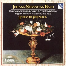 BACH: Chromatic Fantasia & Fugue; Trevor Pinnock (CD, 1992, Archiv)
