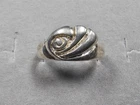 GRANDMA GRABE'S BEAUTIFUL VINTAGE 925 STERLING SILVER ROSE 3.32G RING SIZE 8