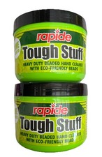 2X TOUGH STUFF HEAVY DUTY LIME BEADED HAND CLEANSER SOAP REMOVES OIL 450ML