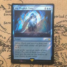 Dig Through Time Surge Foil - FIC 0263 NM - MTG Magic