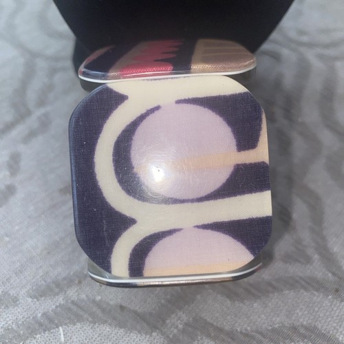 Vintage 80er "90er Jahre Stretch Armband Abstrakte Kunst Rosa Aqua Schwarz Punk
