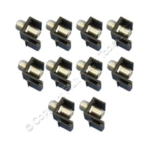 10 Cooper Black Modular TV Video Connector F-Type Coax Cable Jacks RG6 5552-5EBK