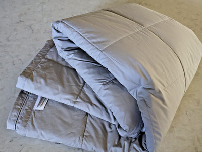 BRAND NEW Boll & Branch Down Alternative Blanket Throw Toss 50'' x70'' PEWTER GRAY