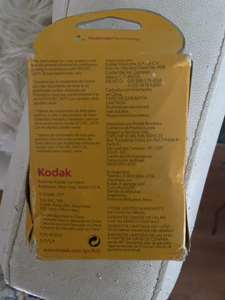Kodak 10C Color Ink Cartridge – Genuine OEM – New Sealed Box - Image 4 of 4