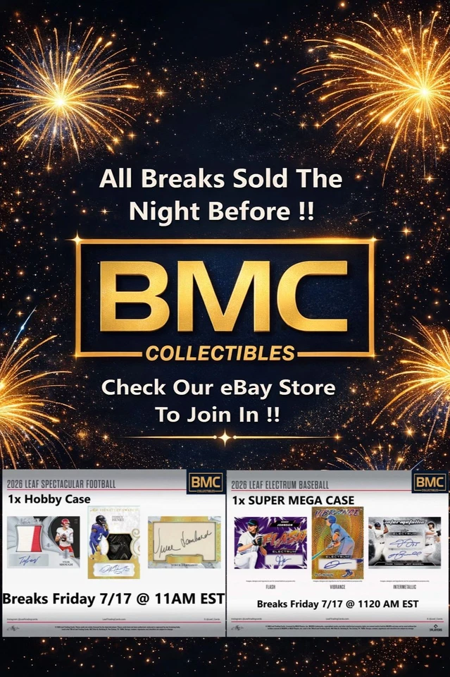 BMC Collectibles Pre-Sold Breaks 7/17