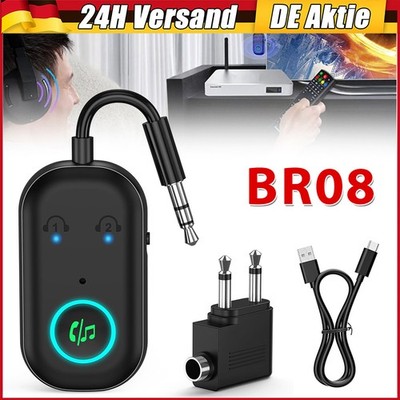 Bluetooth 5.3 Musik Stereo Sender Receiver Audio Transmitter Adapter Empfänger