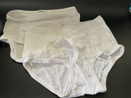 New 2-pk Belton COVINGTON Size L 40 Mens Full Cut Briefs 100% Cotton Comfort Vtg - Picture 9 of 17