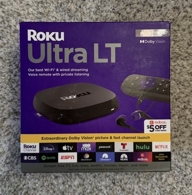 Roku Ultra LT HD Digital Streaming Device 4801RW  Black Factory Sealed New