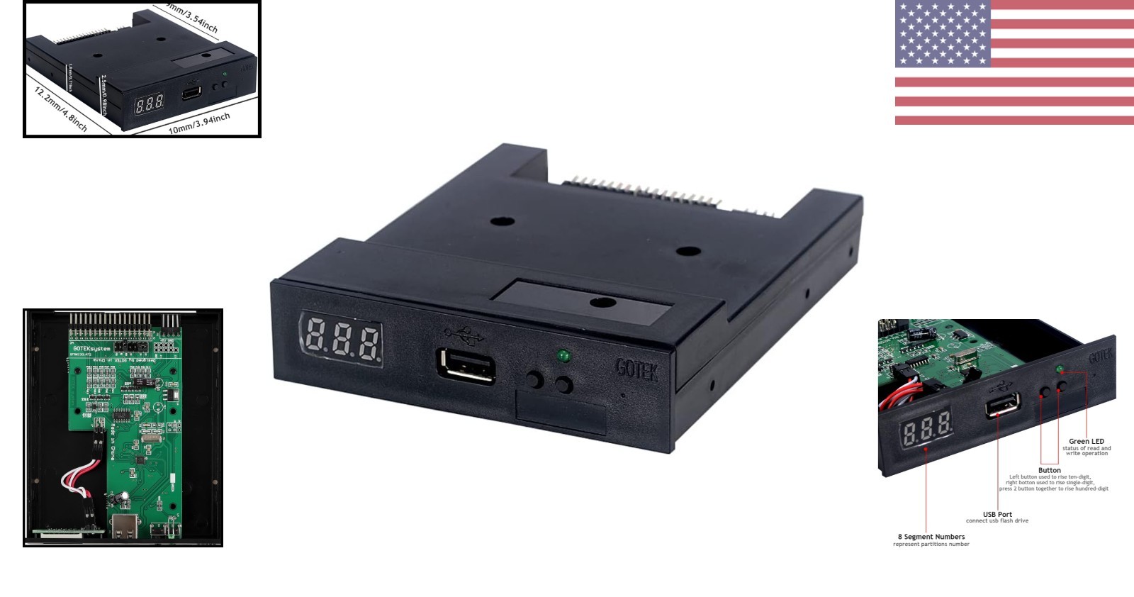 U100 USB Floppy Drive Emulator - Transform Your 1.44MB Data Transfer Experience