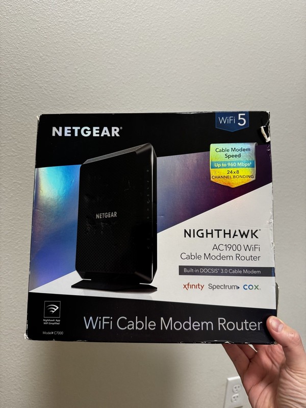 NETGEAR Nighthawk DOCSIS 3.0 Cable Modem Router (C7000-1AZNAS)