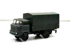 DDR Plastik Modell IFA W50 LKW mit Pritsche Plane Modellauto HO 1:87  Auto 10080