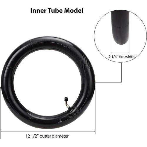 Tuyaux de pneus scooter 12,5 x 2,25 12 1/2 x 2 1/4 CR202L-A60 coudés6635 - Photo 6/6