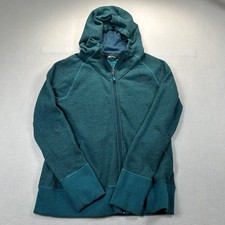The North Face Full Zip Jacket Women  s L Hooded Sweater Sweatshirt Teal Ladies