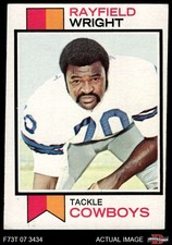 1973 Topps #110 Rayfield Wright Cowboys HOF Fort Valley St 3 - VG