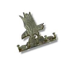 Vintage Brass Eagle Mini Wall Hook