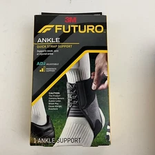 Futuro Futuro Quick Strap Ankle Support One Size Black Adjustable