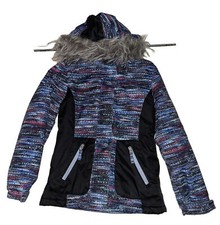 Free Country Jacket Girls Hooded Long Sleeve Full Zip Athletic Size 10-12