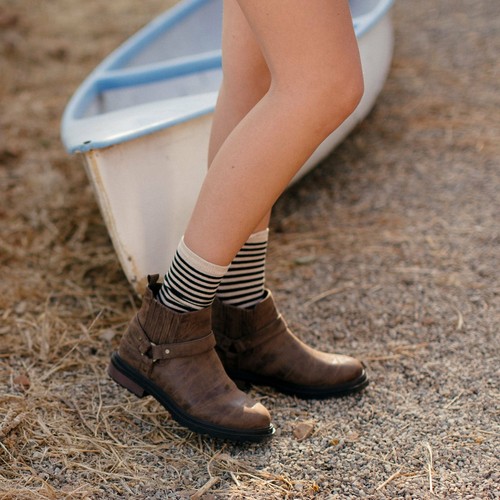 Womens Rocket Dog Loki Chelsea Boots Flat Ankle Black Brown Charcoal