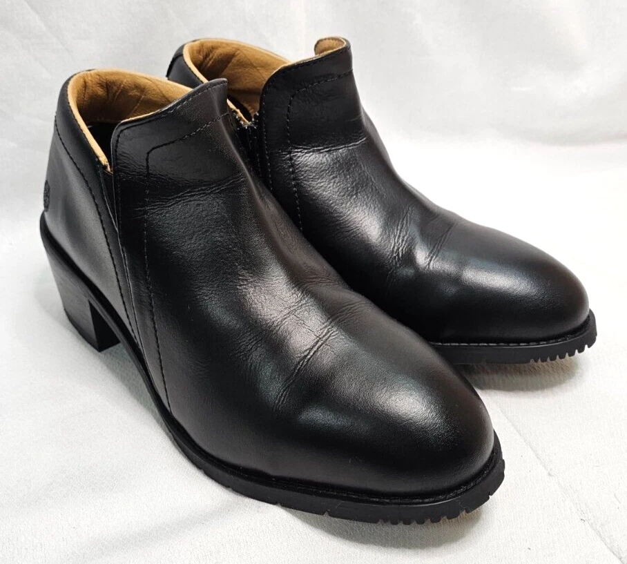 Xena Work Boots Omega EH Work Black Steel Toe Heels Women's Size 8.5W EU 39 - Image 3 of 4