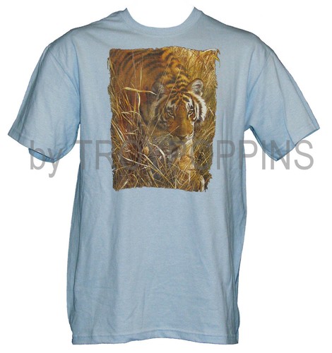 CAMISETA DE ROPA IMPRESA GRÁFICAMENTE TIGRE DE HIERBA BENGAL SALVAJE GATO GRANDE ZOOLÓGICO DE 1 ALTURA - Imagen 11 de 18