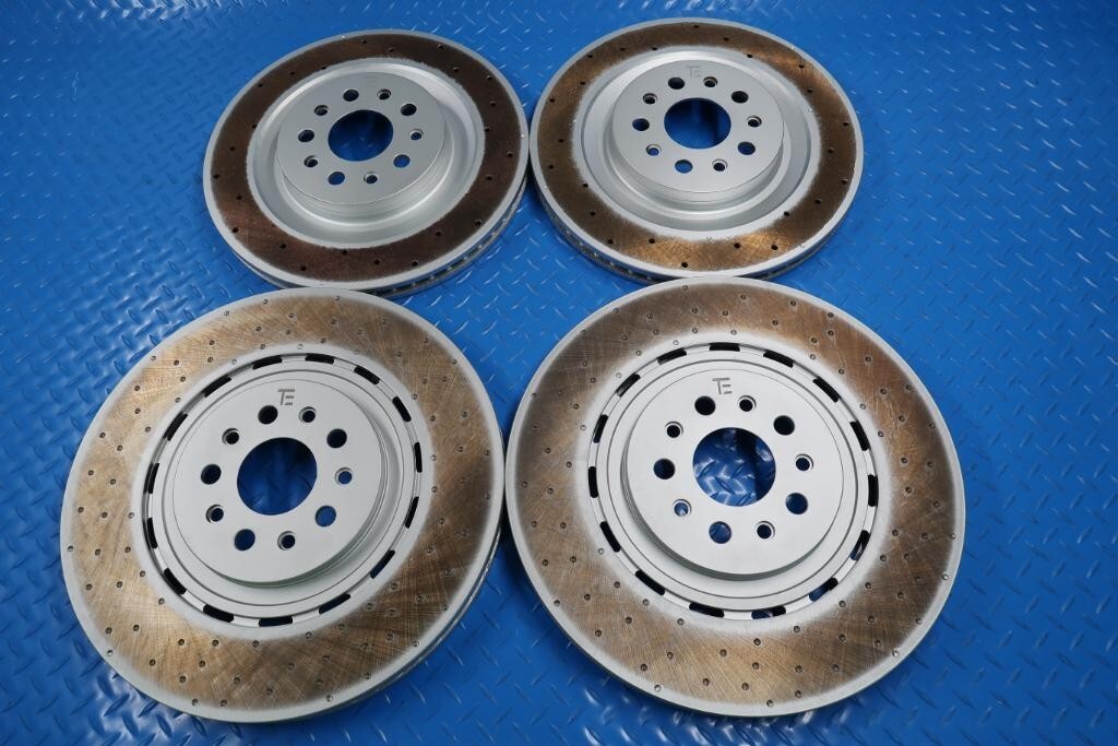 Maserati Ghibli 3.8 Trofeo front rear brake disc rotors TopEuro #12257