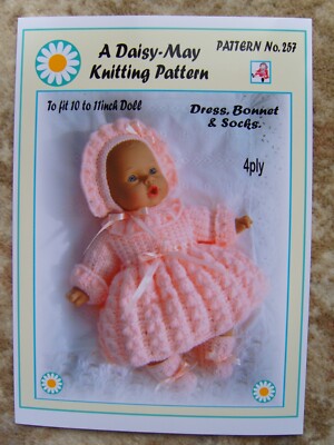 1 PUPPE STRICKMUSTER 10/11 Zoll Nr. 257 von Daisy May