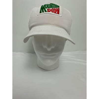 Vintage 1980's/90's Mountain Dew Trucker Snapback Hat White