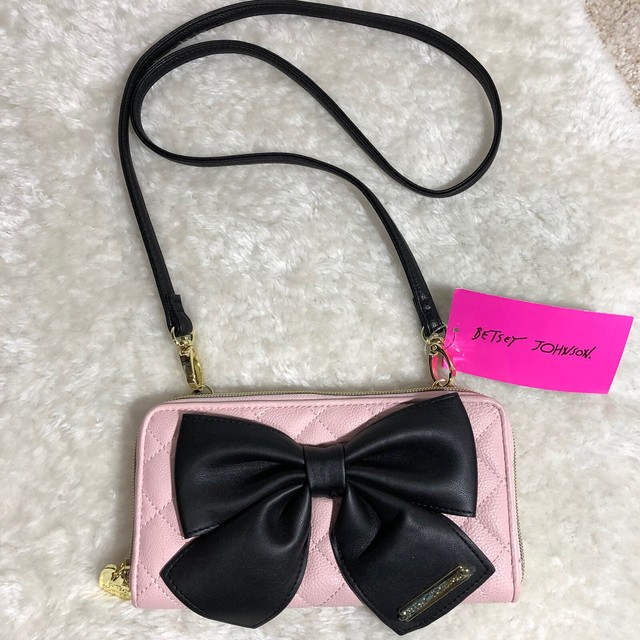Betsey Johnson Women Pink Bow Small Crossbody Purse NWT eBay