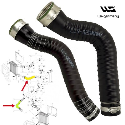 2x Turboschlauch Ladeluftschlauch für AUDI Q7 (4LB) 4.2 TDI Quattro 7L8145967A