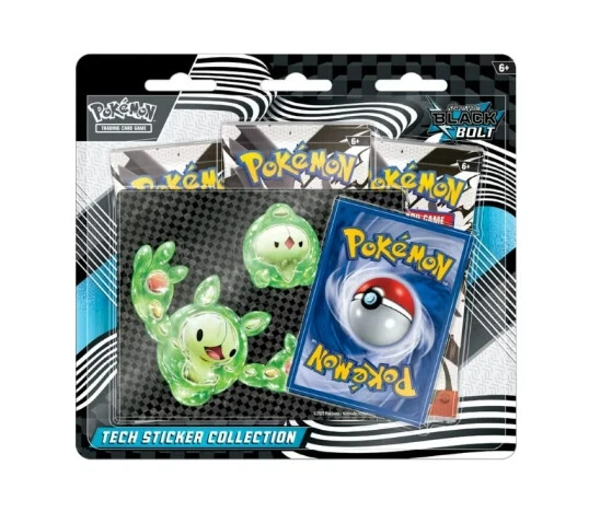 Pokemon TCG SV10.5 Black Bolt Tech Sticker Collection 12 box case