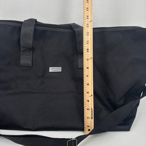 Jimmy Choo Parfums Weekender Large Tote Black Long Shoulder Strap Duffle Bag - Picture 9 of 12