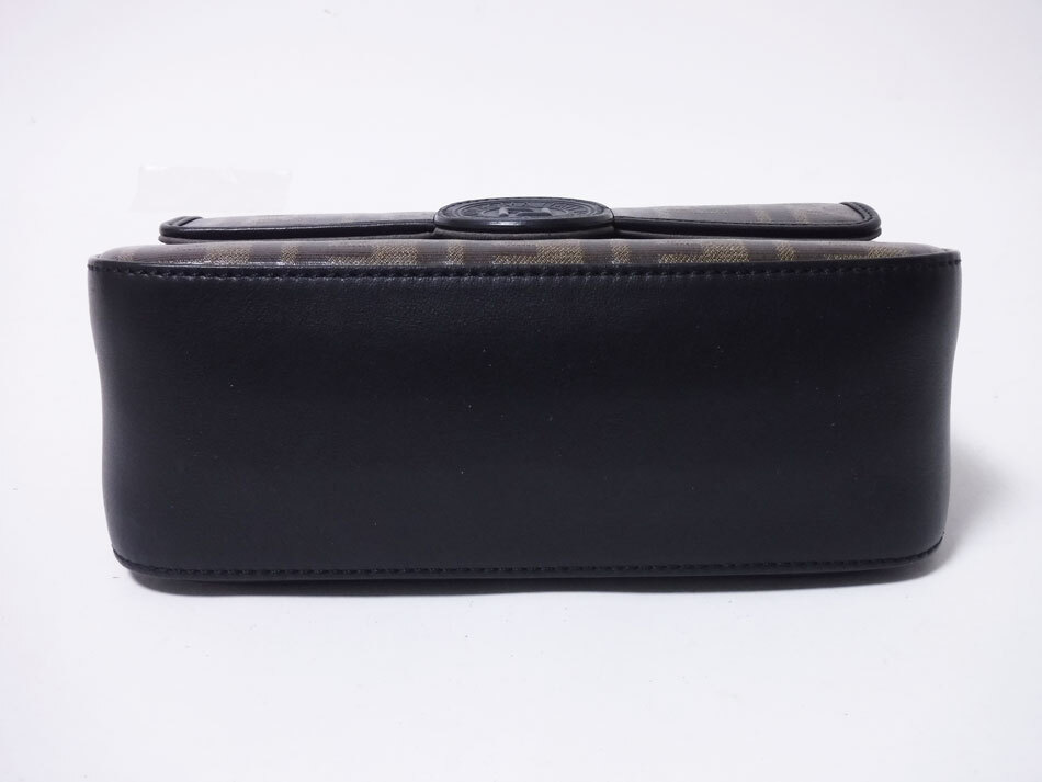 ○Fendi Handbag Chain Shoulder Bag 2Way Double F Small Brown Gray