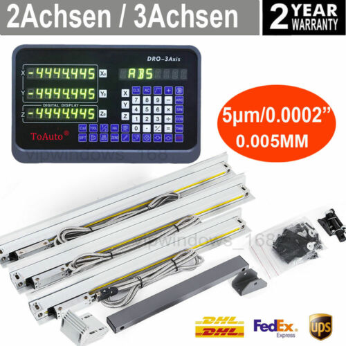 lineare Skala 2/3 Achsen Digitalanzeige Kit für Fräsen Drehmaschinen-Maschine - Bild 1 von 14