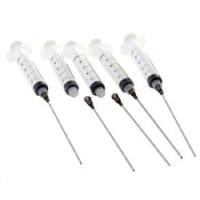 5 pc 10ml syringe with blunt 8cm long needle for refill ink CISS and cartridges