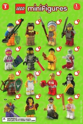 Lego Figur Sammelfigur 8803 Serie 3 Ihrer Wahl