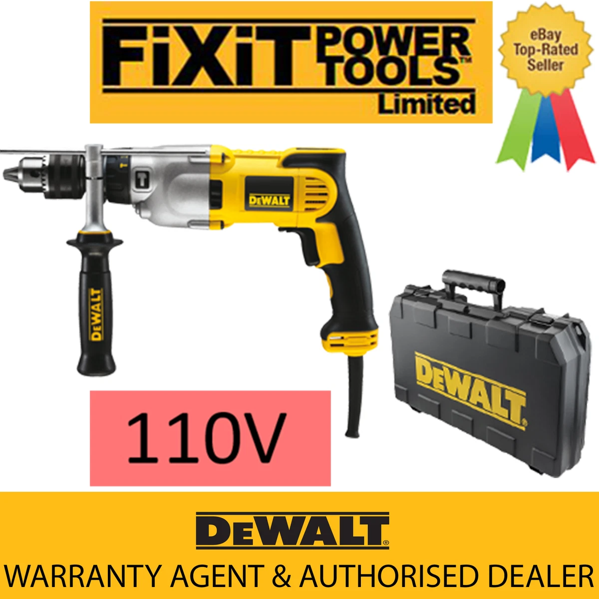 DeWALT D21570K D21570 1300W 110V 2 Speed 127MM Dry Diamond Core