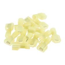 Wire Terminals Connector Nylon Insulated AWG12-10 Male Spade Yellow 120 Pcs KD