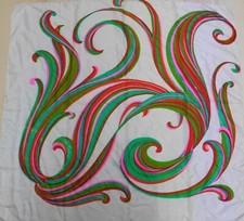 VINTAGE WOMEN'S 100 PURE SILK SILK SCARF 798 78cm x 80cm
