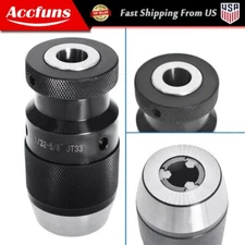 JT33 1/32"- 5/8" Super Heavy Duty Drill Press Chuck Keyless Mount new replaces