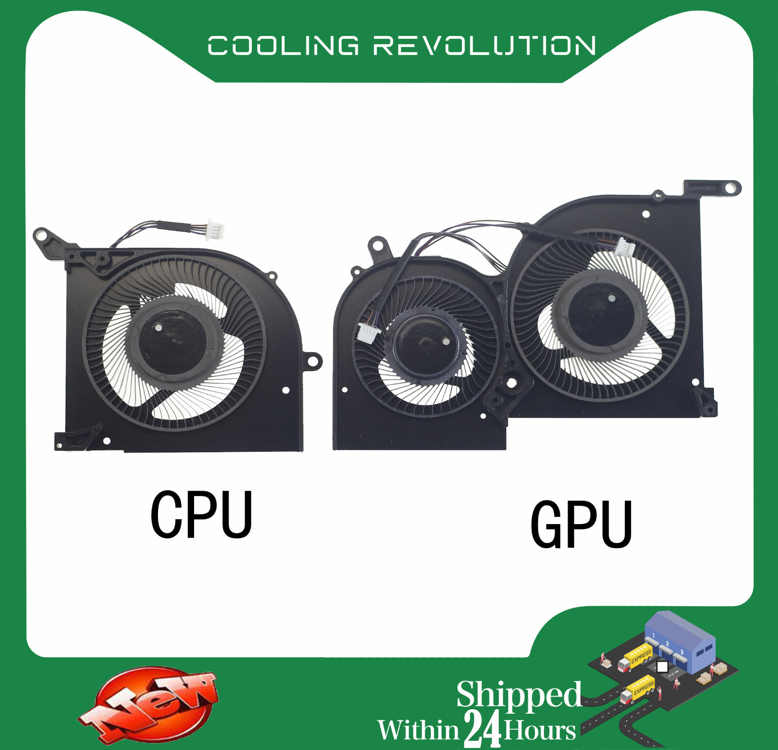 Laptop CPU GPU Cooling Fan For MSI GS66 Stealth 11UG Creator 15 A11UE