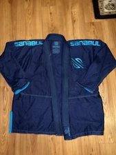 Blue Sanabul Jiu Jitsu Gi Adult A2 Brazilian BJJ Kimono Jacket Top