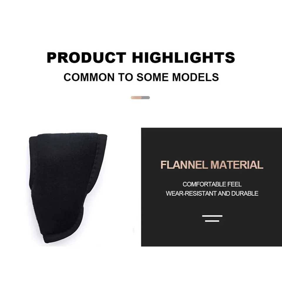 Acessório preto antiderrapante manga protetora para câmbio tampa botão de mudança carro flanela - Imagem 4 de 4