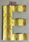 10" Letters for Wall Decor, Embossed Metal “E” w/ Floral Design by Lori Seibert